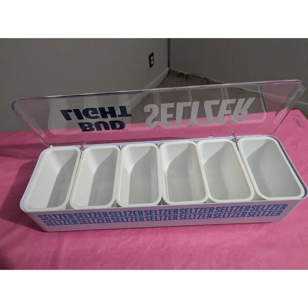 BUD LIGHT‎ SELTZER restaurant bar man cave oranges lemons condiment holder tray